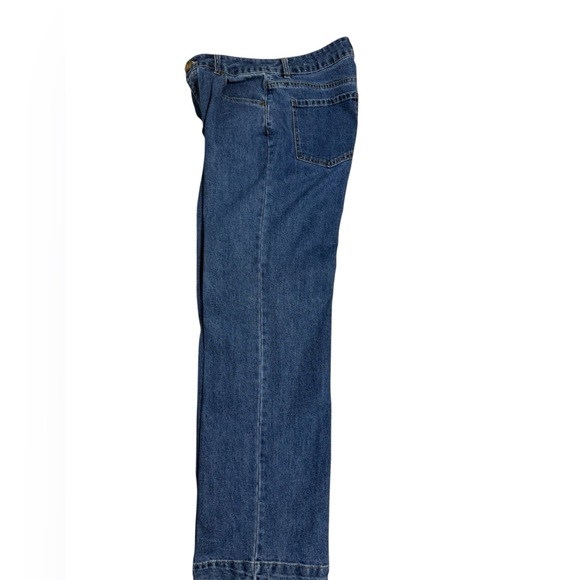 Rachel Zoe Blue Flare Wide Leg Jeans - Picture 3 of 4